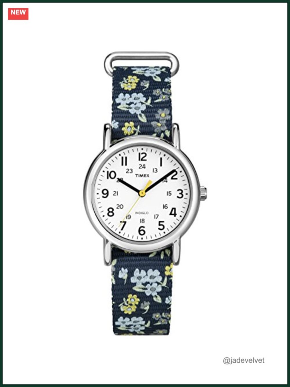 Timex Weekender 31mm Watch Nylon Slip-Thru Strap Indiglo Light-Up Dial